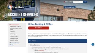 Online Banking & Bill Pay | TexasBank | Brownwood, TX - Stephenville ...