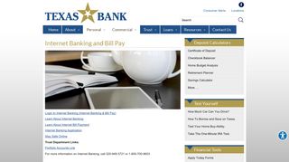 Internet Banking and Bill Pay | Texas Bank