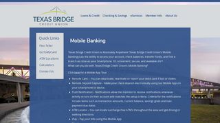 Mobile Banking :: Texas Bridge Credit Union