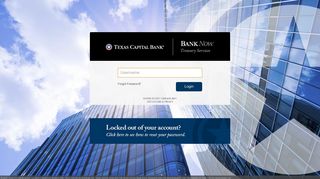 BankNow Online Banking Login - Texas Capital Bank