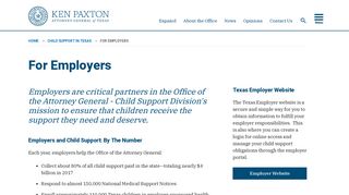 For Employers | Office of the Attorney General - Texas Attorney General