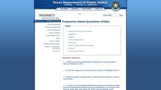 TxDPS - License to Carry (LTC) FAQs - Texas DPS - Texas.gov