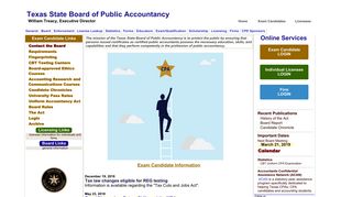 Exam Candidates - Texas State Board of Public Accountancy
