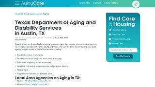 Texas Department of Aging and Disability Services | AgingCare.com