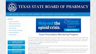 Texas PMP - Texas State Board of Pharmacy - Texas.gov