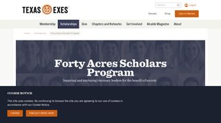 Forty Acres Scholars Program | Texas Exes