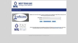 WTG Account Login - West Texas Gas