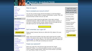 Texas Guaranteed Tuition Plan - How to Log In