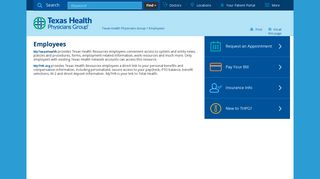 Employee Portal for Texas Health Physicians Group