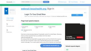 Access webmail.texashealth.org. Sign In