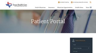 Patient Portal - Texas Health Care