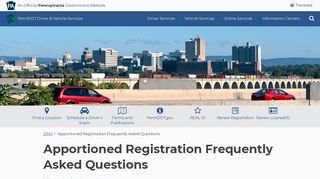 Apportioned Registration Frequently Asked Questions