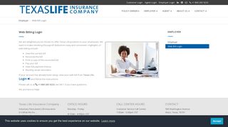 Employer Login - Texas Life Insurance Company