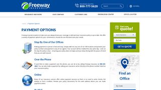 Payment Options - Pay Your Bill in Office, Online ... - Freeway Insurance