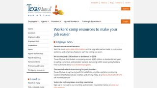 Workers' Compensation Resources for Employers - Texas Mutual