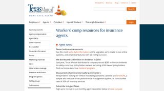 Workers' Compensation Resources for Insurance Agents - Texas Mutual