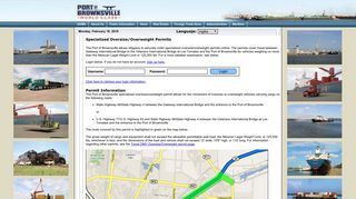 Port of Brownsville Specialized Oversize/Overweight Permits - ProMiles