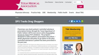 DPS Tracks Drug Shoppers - Texas Medical Association