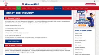 Ticket Technology | Texas Rangers - MLB.com