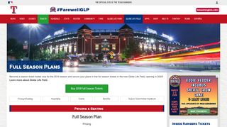Full Season Tickets | Texas Rangers - MLB.com