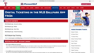 Digital Ticketing | MLB Ballpark app | Texas Rangers - MLB.com