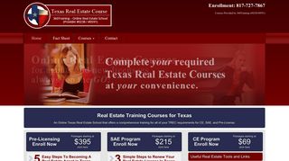 Texas Real Estate School Online | CE, SAE, Pre-License | TREC ...