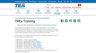 TREx Training - Texas Education Agency