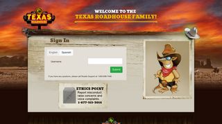 Forgot Password? - Texas Roadhouse