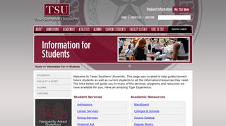 Students - Texas Southern University