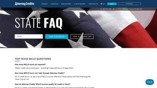 Texas MCLE FAQ | State Bar of Texas MCLE | Attorney Credits