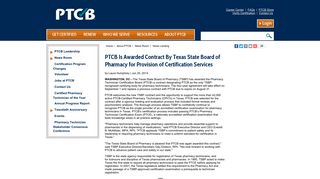 PTCB Is Awarded Contract By Texas State Board of Pharmacy for ...