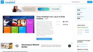 Visit Texas.stridelogin.com - Log In to Stride Academy.