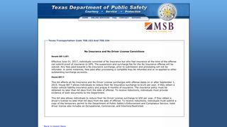 Please click HERE - Texas Driver Responsibility Program