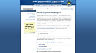 TxDPS - Driver Responsibility Program - Texas DPS - Texas.gov
