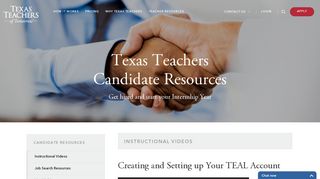 Intern Portal - Texas Teachers
