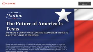 Texas' Student Learning Management System | Canvas