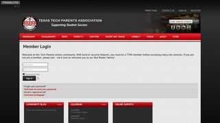 Sign In - Texas Tech Parents Association