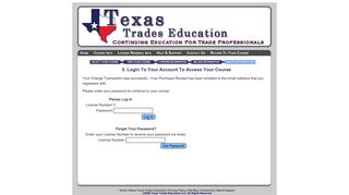 5. Login To Your Account To Access Your Course - Texas Trades ...