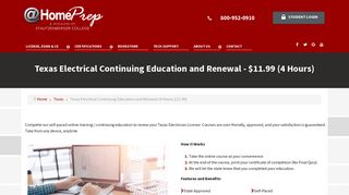 Texas Electrical Continuing Education and Renewal - Contractor ...