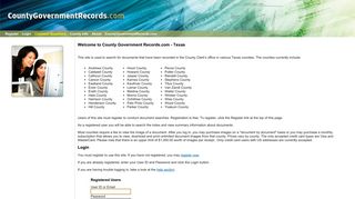 Login - County Government Records