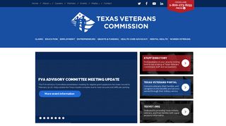 Texas Veterans Commission - Claims, Education, Employment, Grants ...
