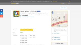 Texas Wears Condoms - San Antonio, United States - Yellow.Place