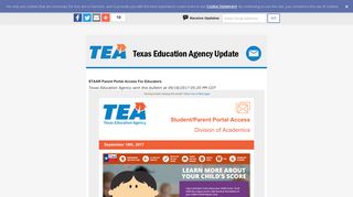 STAAR Parent Portal Access For Educators - GovDelivery