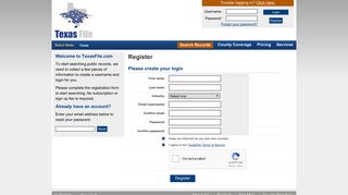 Texas Land Records and County Records – Register - TexasFile