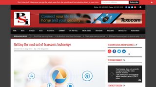 PSI » Getting the most out of Texecom's technology