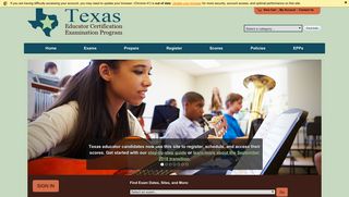 Texas Educator Certification Examination Program