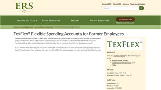 TexFlex Flexible Spending Accounts | ERS