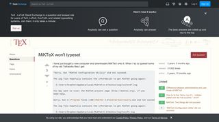 MiKTeX won't typeset - TeX - LaTeX Stack Exchange