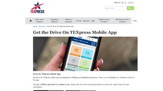 Get the Drive On TEXpress Mobile App | TEXpress Lanes