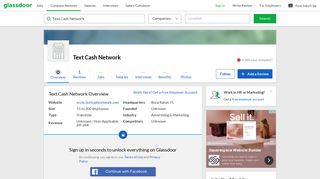 Working at Text Cash Network | Glassdoor